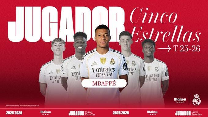 PG电子官方平台-3场打进3球，姆巴佩当选皇马8月最佳球员